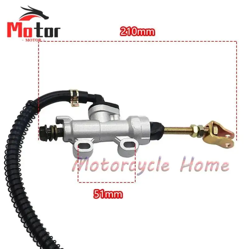 HotMotorcycle ATV Rear Brake Master Cylinder Brake Pump for Honda CBR600 CR 80 85 125 250 500 XR 250 400 600