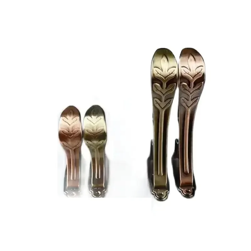 SSD 4Pack Brass Plume Metal Double  Curtain Rod Brackets Holder Drapery Rod Bracket Hooks Hanger For 25-28mm Diameters Can Mix