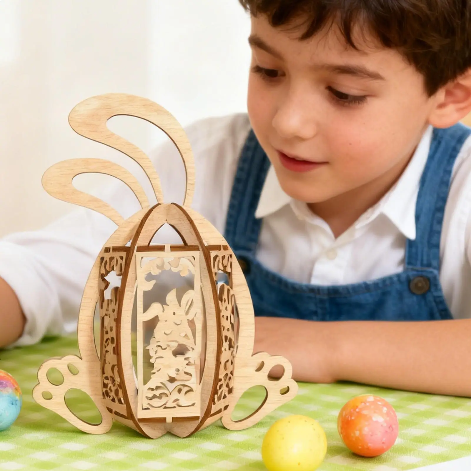 

Пасхальная вечеринка, деревянный орнамент в виде кролика, креативный пасхальный домашний декор, 2026, украшение для дома счастливой пасхальной вечеринкой