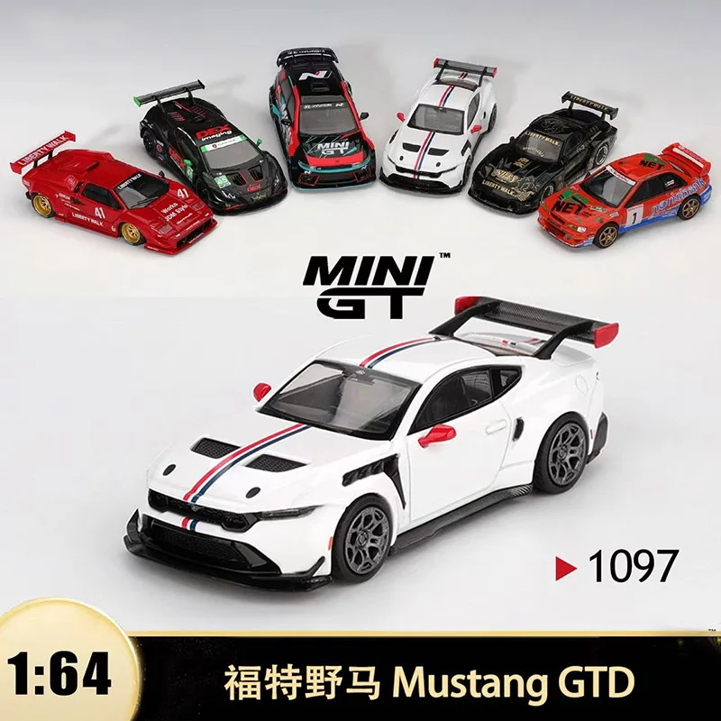 

MINIGT 1:64 Lamborghini Subaru WRC Mustang Porsche Alloy Car Collection Model