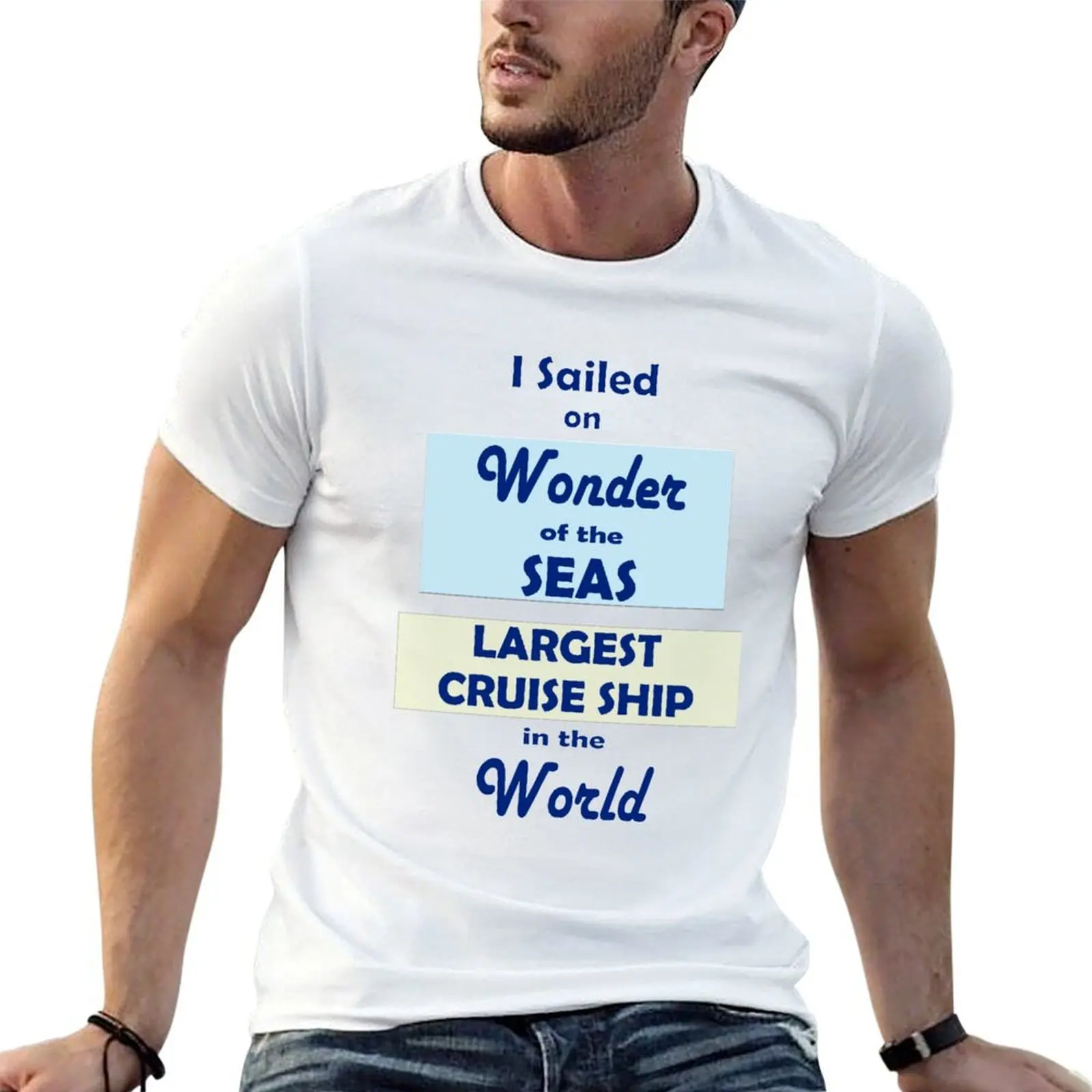 Sailing On Wonder of the Seas Largest Cruise Ship in the world T-Shirt Lightweight Hiking T-Shirt