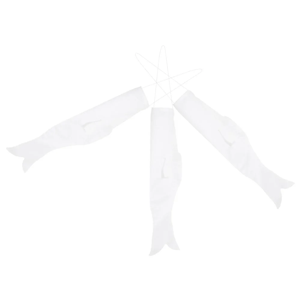 

3pcs DIY Japanese Carp Streamer Blank Fish Flag for Kids Creative Koinobori Decor Festivals Polyester Windsock Outdoor Toy