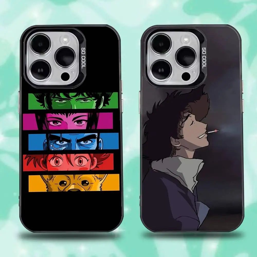

C-Cowboy B-Bebop Phone Case For iPhone 16,15,14,13,12,11,Pro,Max,Plus,Mini,XS,SE Anti Fall Black Matte Hard Bumper