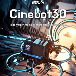 GEPRC Cinebot30 Drone FPV analogico 4S 6S FPV Racing Drone TBS Nano RX Caddx Ratel 2 GEP-F722-45A AlO V2 per RC FPV Quadcopter