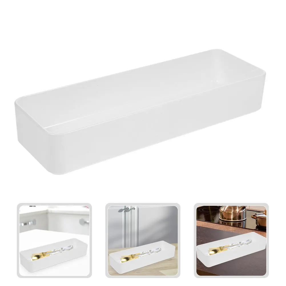 

Набор из 3 органайзеров для ящиков: подставка для столовых приборов, лоток для кухонных принадлежностей, коробка для посуды, многофункциональный, из экологичных материалов, простой в использовании, практичный