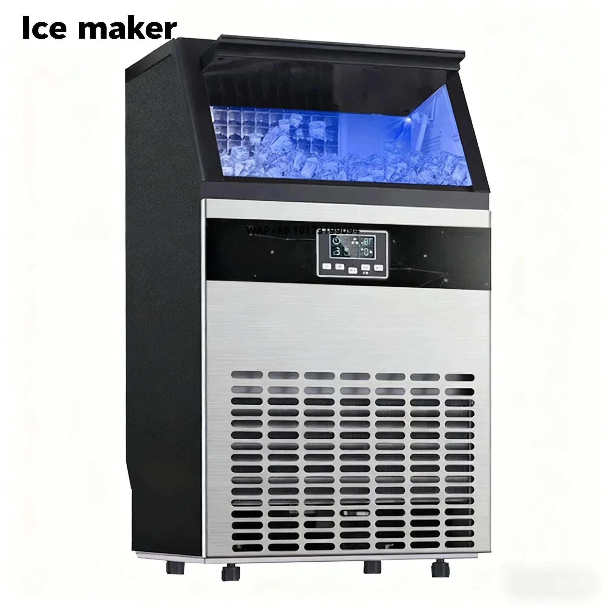 

Ice Maker Machine Commercial 80kg Ice Cube Makers Automatic Ice Block Making Machine for Business Price Home Food Shop