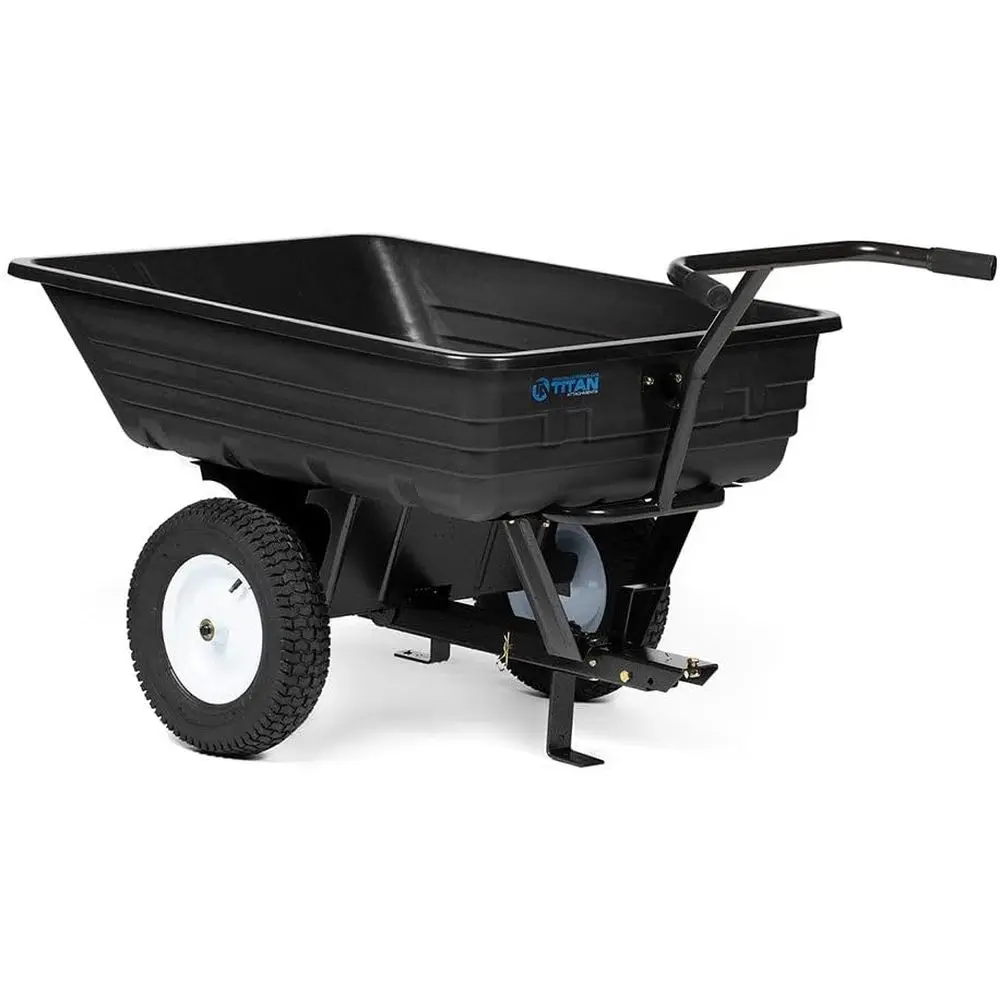 

Polyethylene Tow-Behind Dump Cart for Lawn and Garden Use