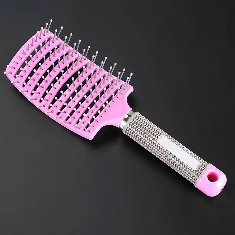 Hairbrush Scalp Massage Comb Nylon Women Magic Curly Hair Brush Salon Hairdressing Styling Tools Wholesale