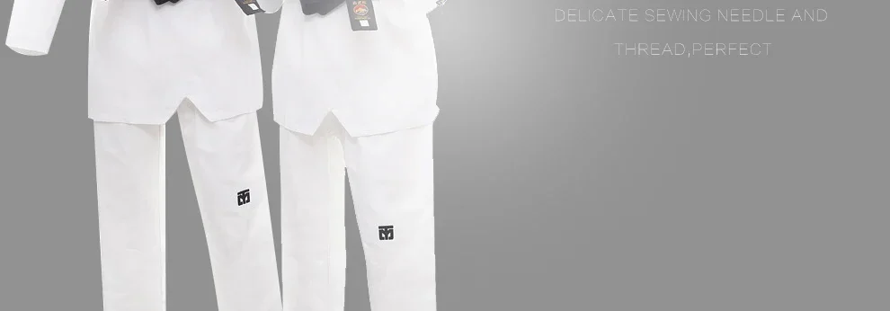 WTF Taekwondo Dobok Kleidung für Kinder und Erwachsene ITF Karate-Anzug Taekwondo-Uniform Karate-Kleidung Größe XXXL-XXXS – Detail 18