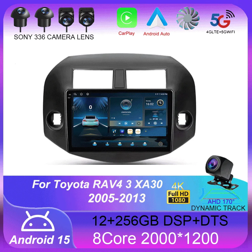 

Android 15 For Toyota RAV4 3 XA30 2005 - 2013 Car Radio Multimedia Video Player Navigation stereo GPS