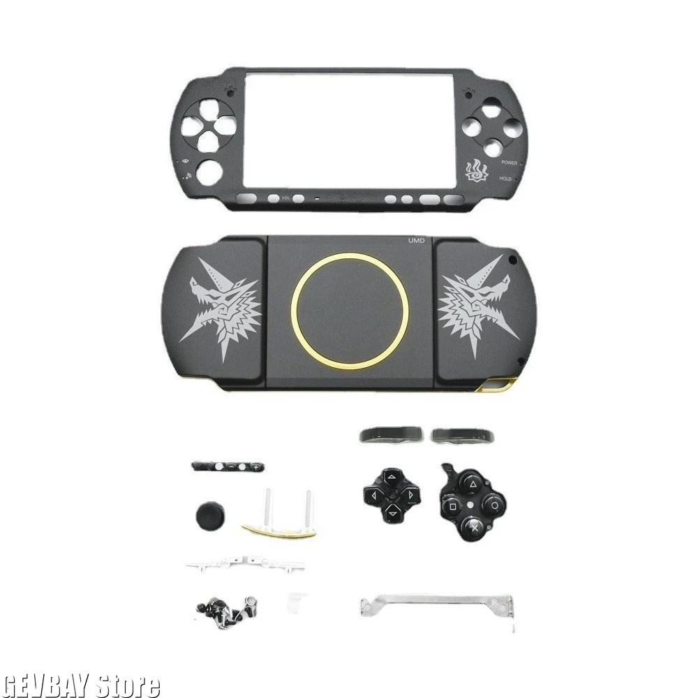 Komplettes Gehäuse-Ersatzkit für PSP 3000 – Frontplatte & Reparaturteile, kompatibel mit 09g Motherboard (Gaming Edition)