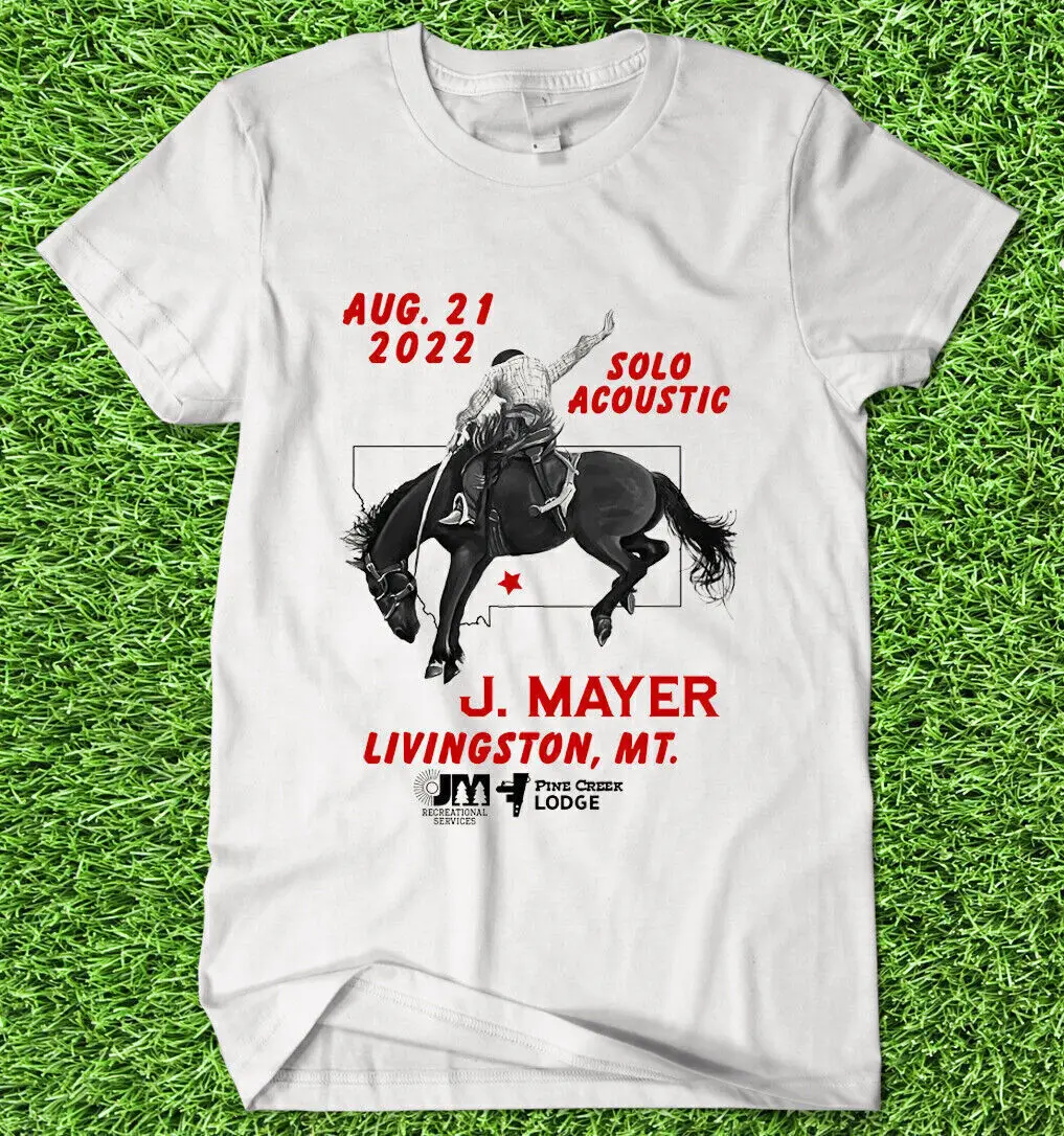 John Mayer Rise For The River Solo Acoustic Livington, MT Aug. 21, 2022 T Shirt