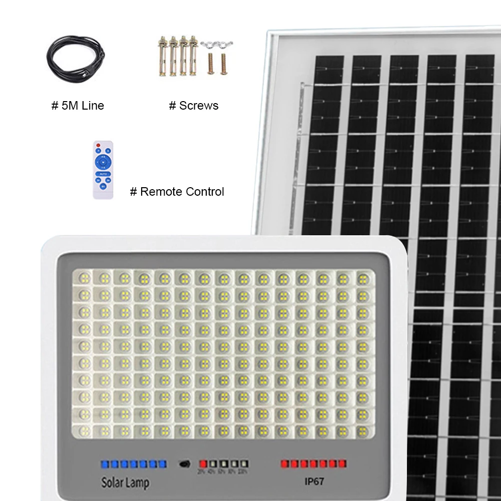 تعمل بالطاقة الشمسية LED كشاف ضوء IP67 مقاوم للماء أضواء أمنية خارجية متعددة أوضاع أضواء خارجية توقيت لحديقة فناء #6