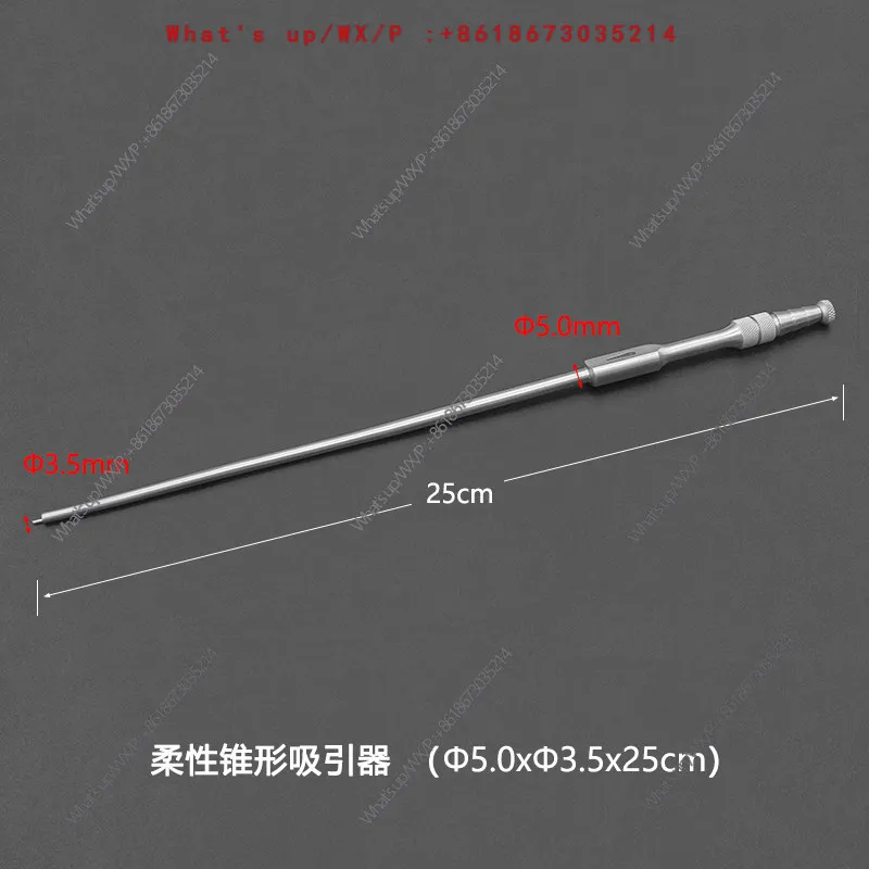 Suction tube flexible conical head aspirator