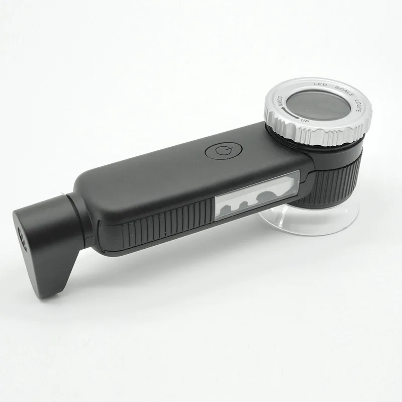 For Seniors Rechargeable 30X Handheld Magnifying Glass with Led Lights Illuminated Magnifier 3 Light Modes Scale Jewelry Loupe