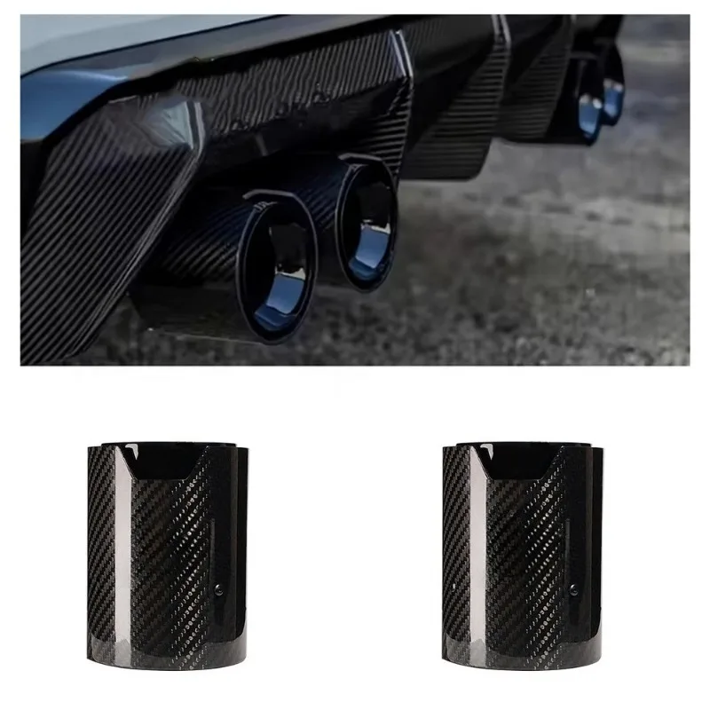 

Подходит для BMW M-серии, высокопроизводительные насадки для выхлопных газов из углеродного волокна, автомобильные выхлопные трубы, задние насадки, аксессуары