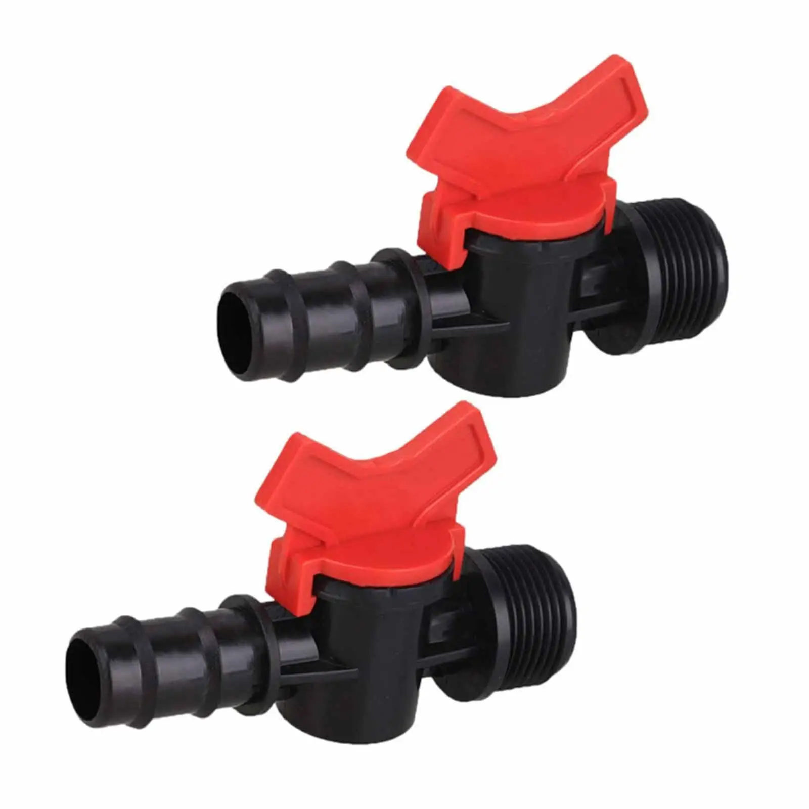 Irrigation Device Ball Valve Drip Kit PP Water Flow Control Switch Adapter for Agriculture Garden Loose Water Device