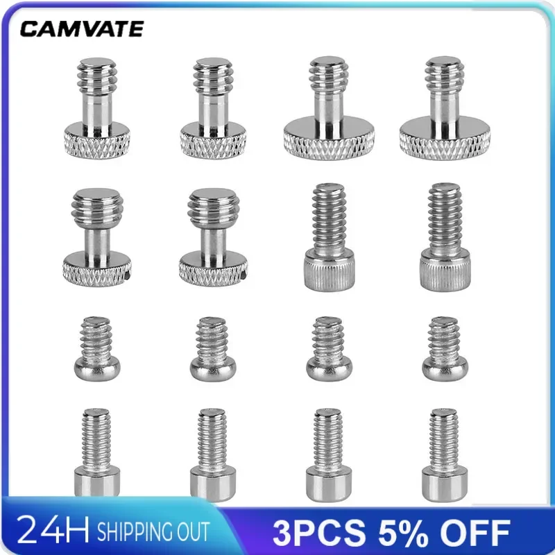 カムコーダー-DSLRカメラケージ,写真アクセサリー,三脚,16個,1/4