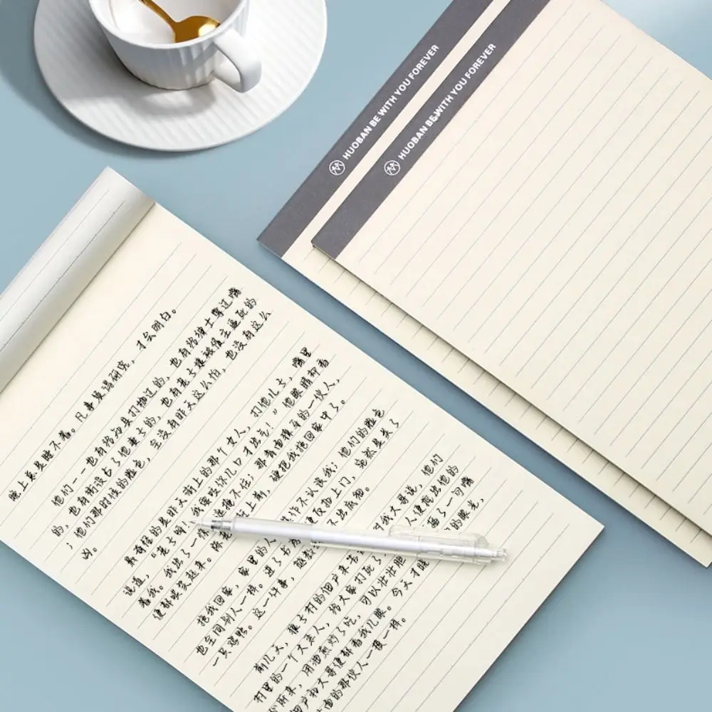 4Pcs High Quality A5 Notebook Plastic Transparent Cover 70 Sheet Notepad Thicken Scroll Up Planner Notebook Student