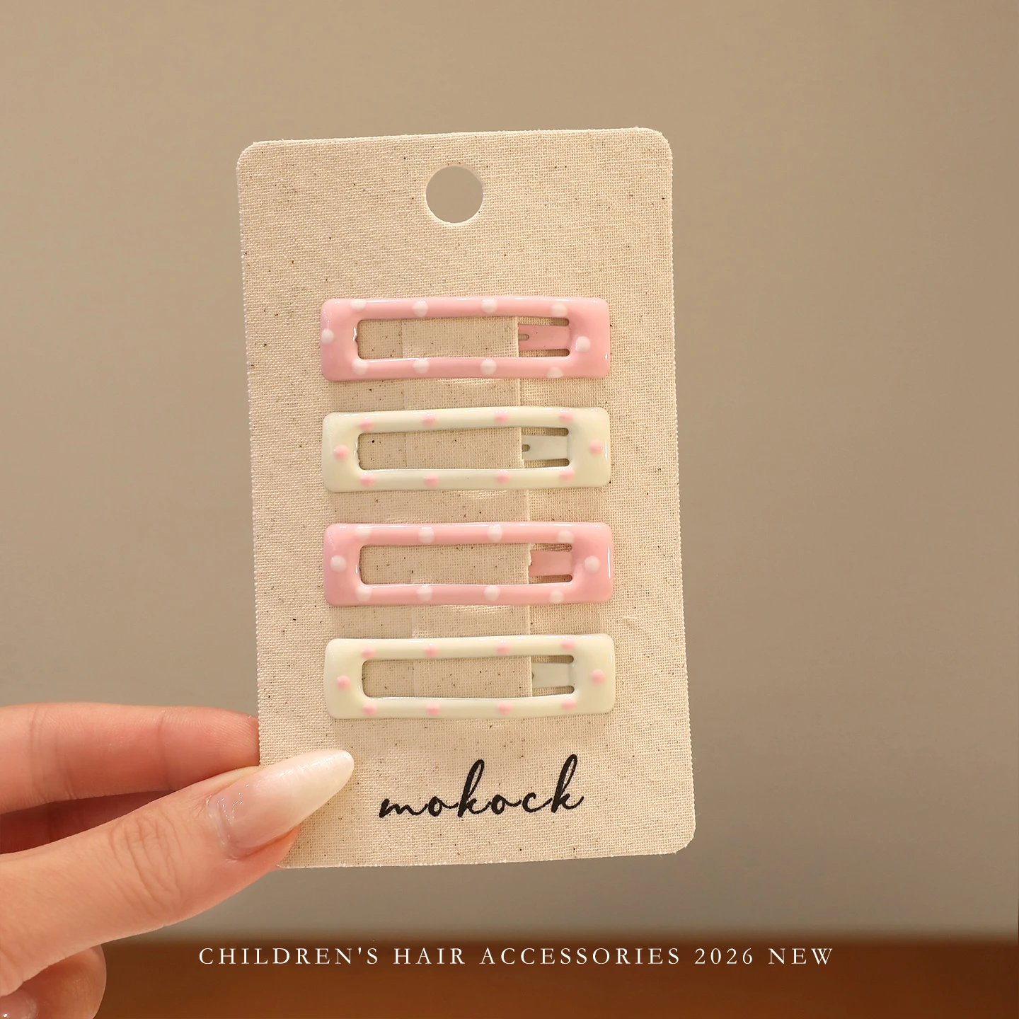10 Stück/Set Weiße Rosa Stern-Blumen Haarspangen für Mädchen Niedliche Süße Kinder-Haarklammern Modische Prinzessinnen-Kopfbedeckung Kinder-Haaraccessoires – Detail 5