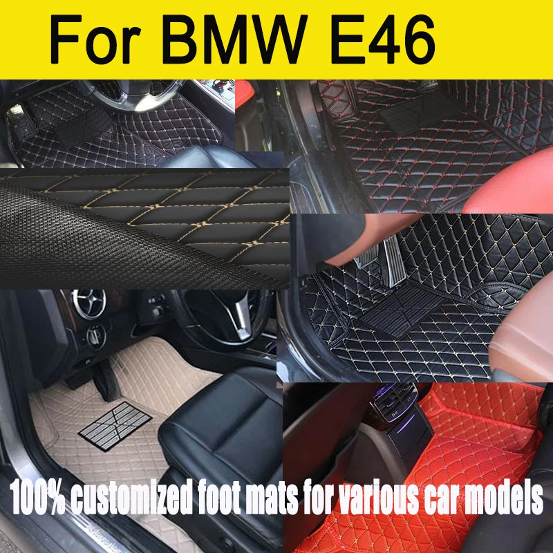 

Автомобильные коврики для BMW E46 1998-2004 дропшиппинг центр авто аксессуары для интерьера 100% подходят кожаные ковры коврики подушечки для ног