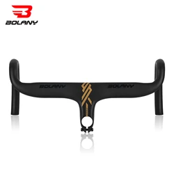 BOLANY Road Bike Handlebar Aluminum Alloy Lightweight Drop Bar Bicycle -7Angle 420mm Matte Black Handlebar for Road Bicycle