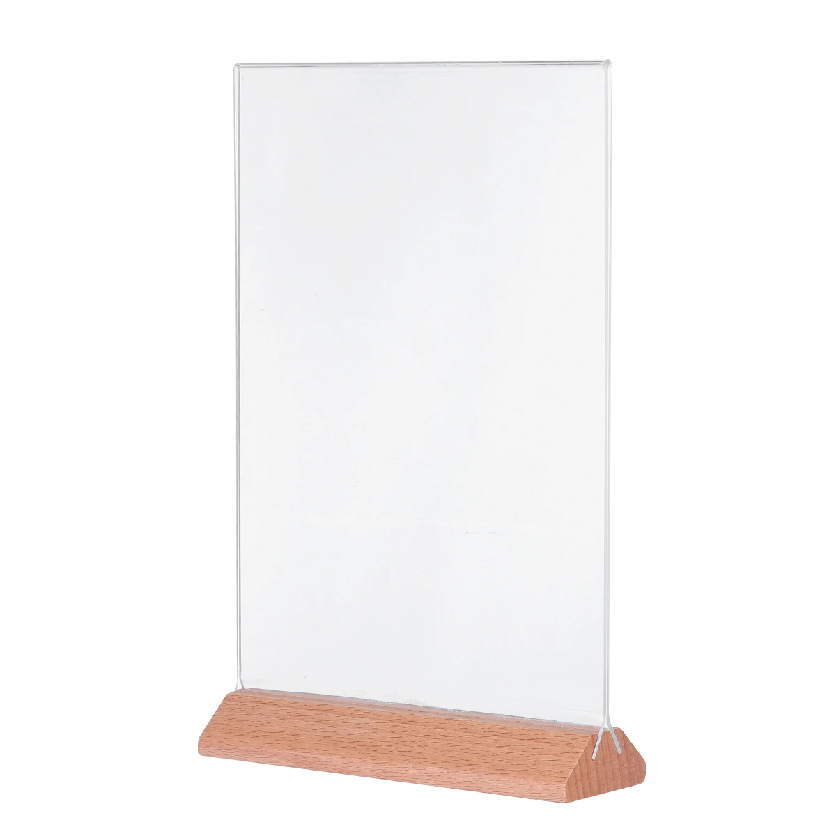 

Acrylic Display Stand Sign Holder High Clear Table Menu Holder Price Lists Advertisements Instructions Papers Supermarket Shop