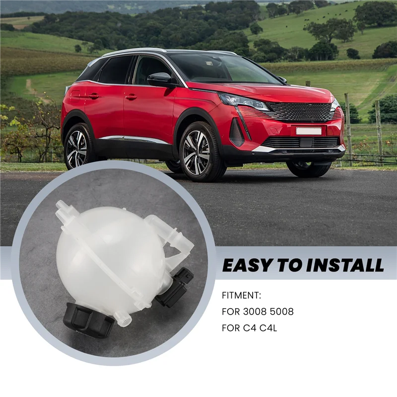 

A80X-Coolant Expansion Tank Water Piping Antifreeze Kettle For 3008 5008 Citroen C4 9673334580 9654429680 9673334580