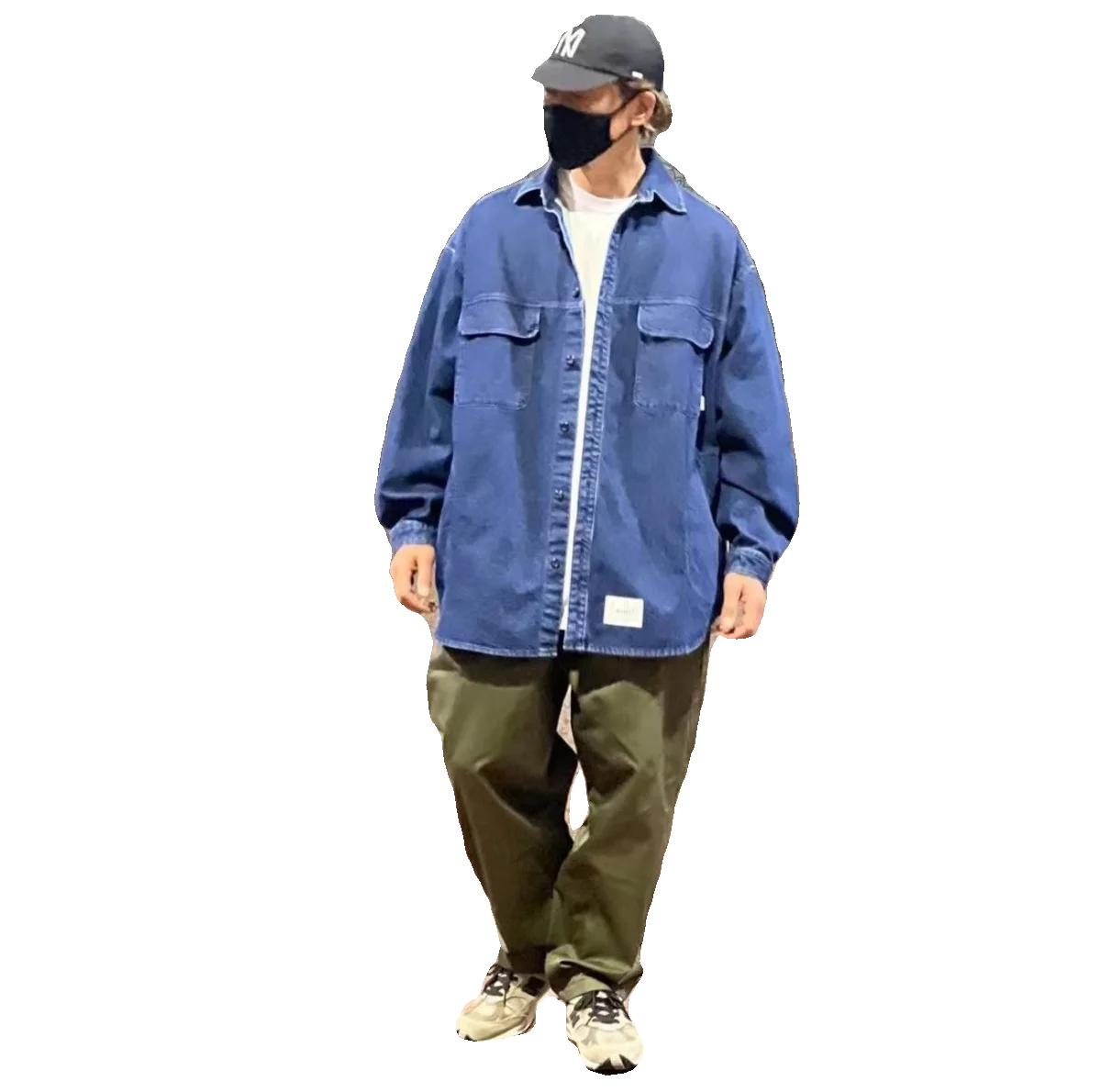 

Casual Waterproof Straight Leg Workwear Trousers for Men Simple Design Youthful Energy Cotton Blend Spring Season Pure Color