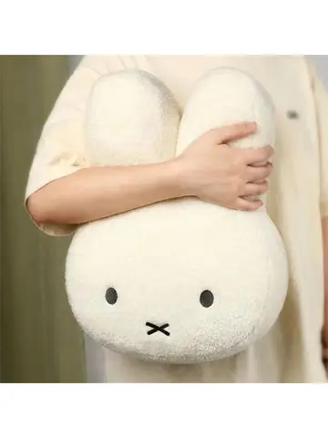 Miffy Black eyes Cute Doll Plush Toy Kawaii Bed Pillow soft comfortable Sofa Cushion Pillow Gift toys for Girl and Boy