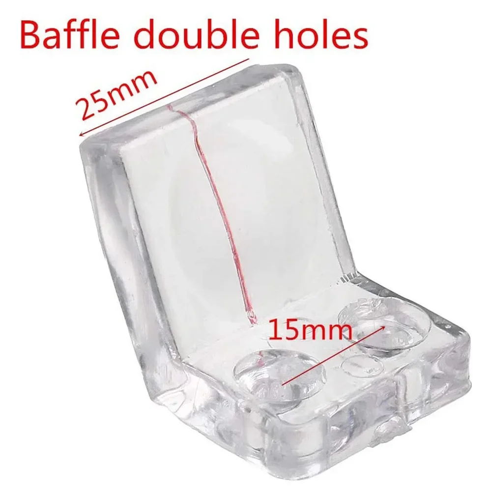 

25mm Double Holes Magnifying Glass Woodworking Locking Fittings for Woodworking Precision Fence Push Table