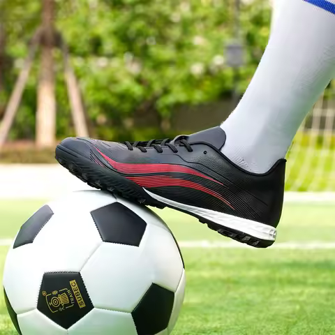 Men's Turf Soccer Shoes TF Football Boots Outdoor Sports Professional Training Indoor Futsal Sneakers for Teenagers Anti-slip