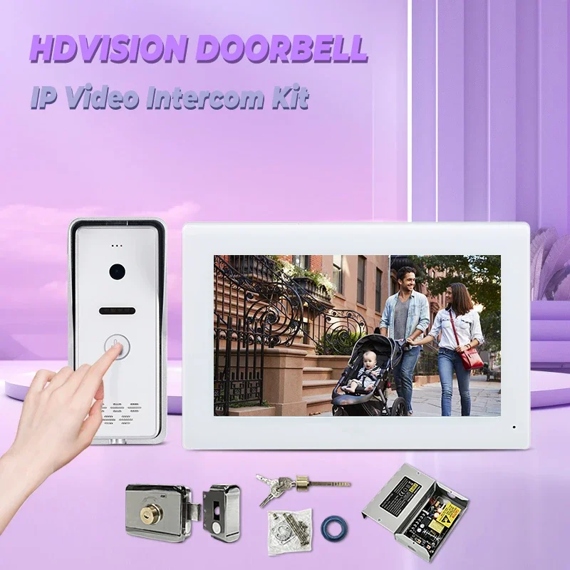 

Best Stable Safe House Intercom 7-inch LCD Screen Monitor Face To Face Intercom Wired IP65 Waterproof Video Door Phone