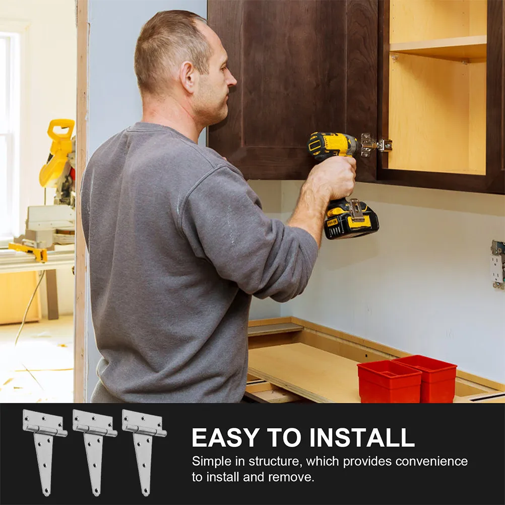 

5 комплектов прочных железных дверных петель для мебели, сменные усиленные складные петли для шкафов и гардеробов, мебельная фурнитура