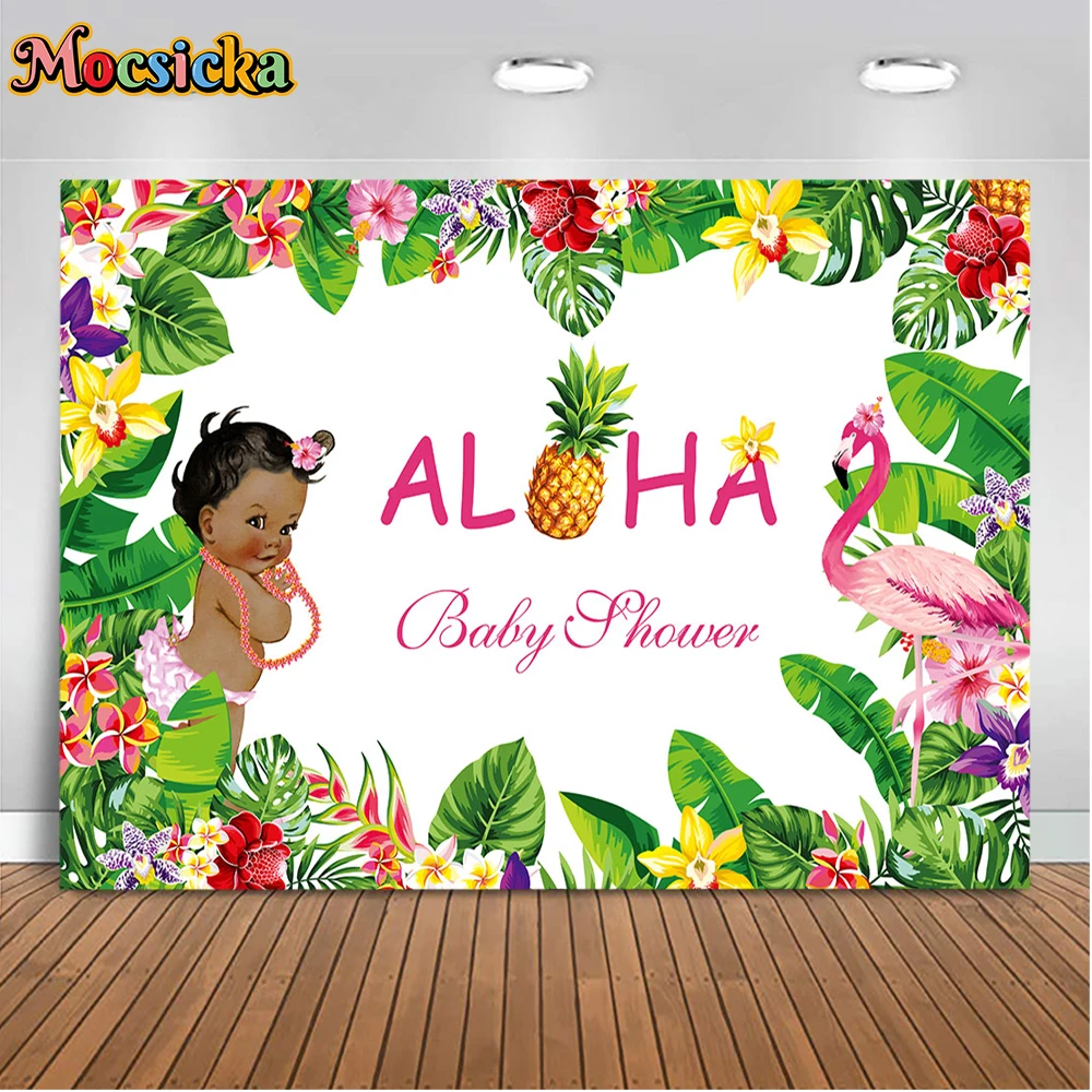 Mocsicka Hawaii Photography Backgrounds Summer Beach Seaside Children Birthday Holiday Baby Shower Custom Portrait Backgrounds