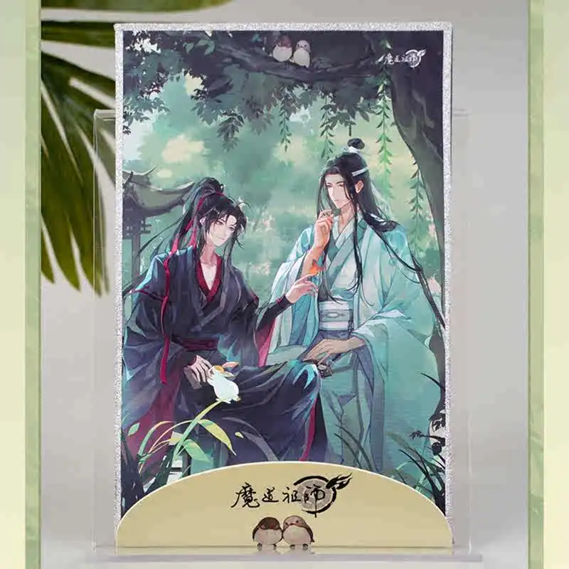 Grande mestre do demônico mdzs mo dao zu shi wei wuxian lan wangji ornamento ar shikishi acessórios de boneca de papel colorido animetoy k