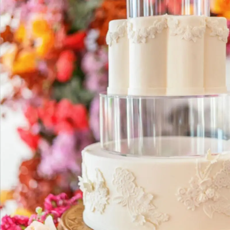 Placa de exposição acrílica do bolo, base, redonda, quadrada, borda mais lisa, bandeja do raspador, festa de casamento, ferramentas do suporte, DIY