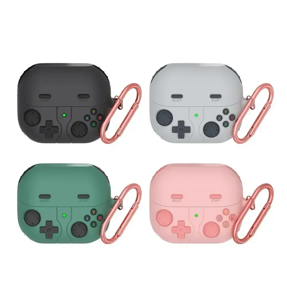 

Suitable For Samsung Galaxy Buds 3/Buds3 pro 3D Luxury Gamepad Design Silicone Protector Case Cover Soft shell Case with hook