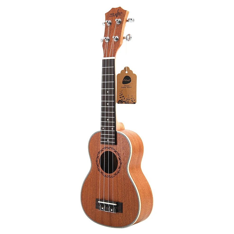 

FRLI-y21 Inch Soprano Ukulele Hawaii Hawaiian Mini Guitar Uke Sapele 4 Strings Guitar for Beginners