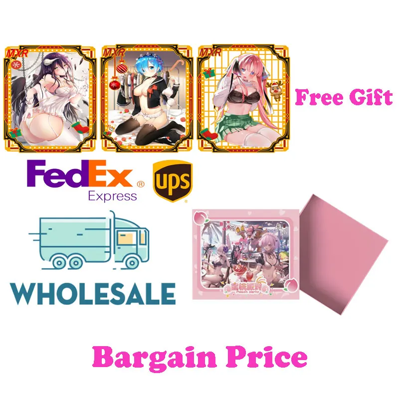 

Case Wholesale Bargain Price Peach Party Goddess Story Collection Card Waifu Boster Box Exquisite Art High Quality Hobbies Gift