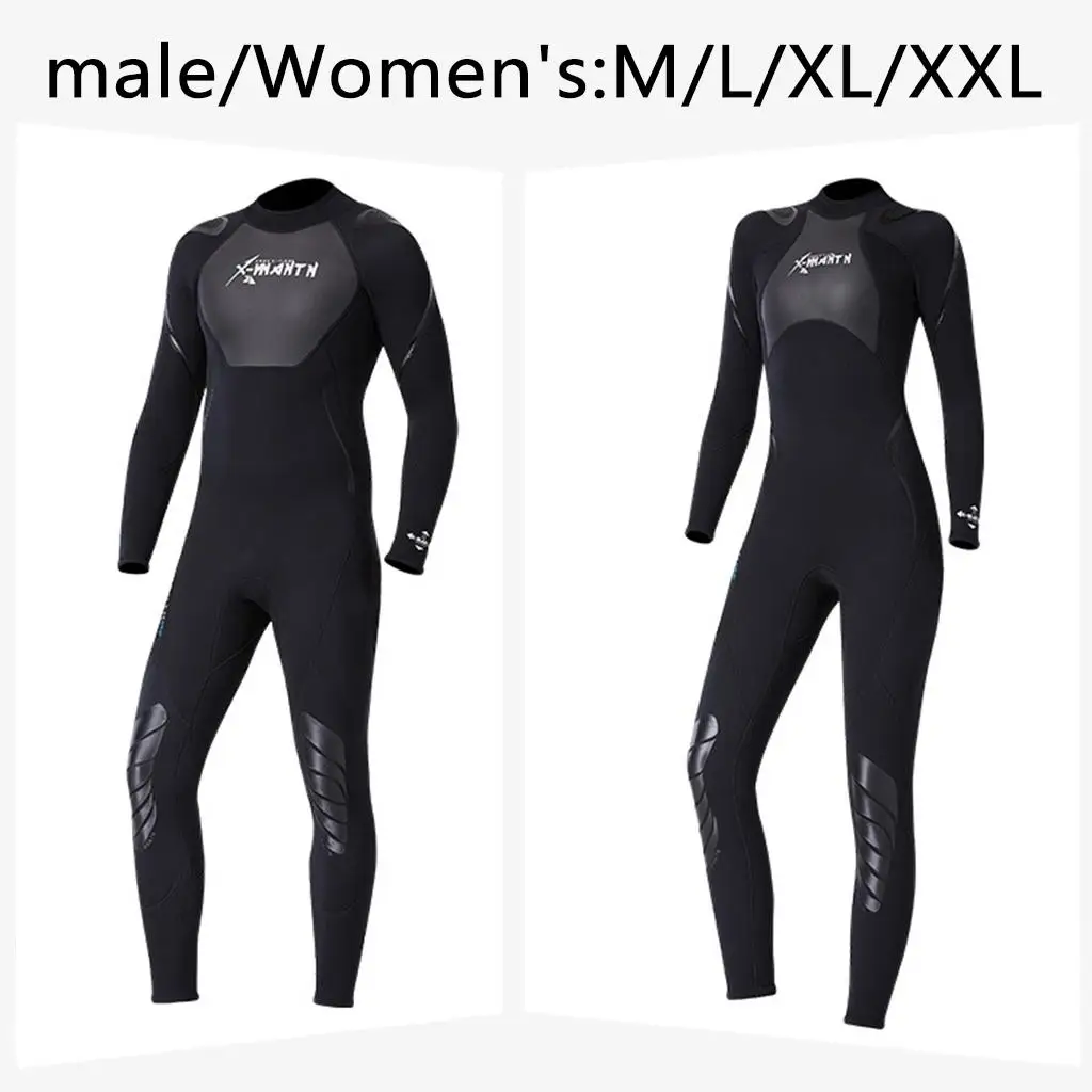 

1.5mm Full Length Wetsuit Back Zip Keep Warm Swimwear for Water Sports Diving