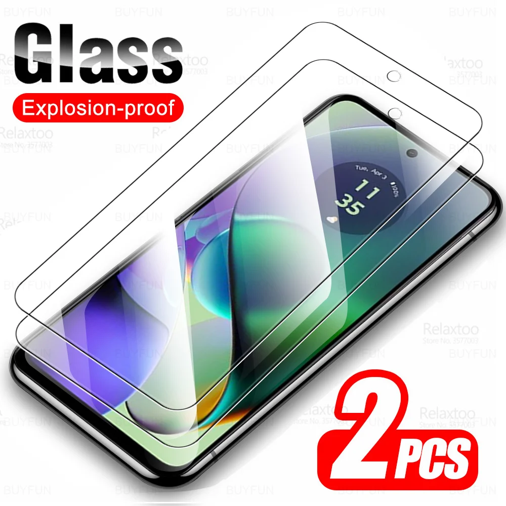 2Pcs Protective Glass For Motorola Moto G54 G14 G34 G84 5G Tempered Glass Moto Rola G 54 14 34 84 2023 Safety Screen Protector