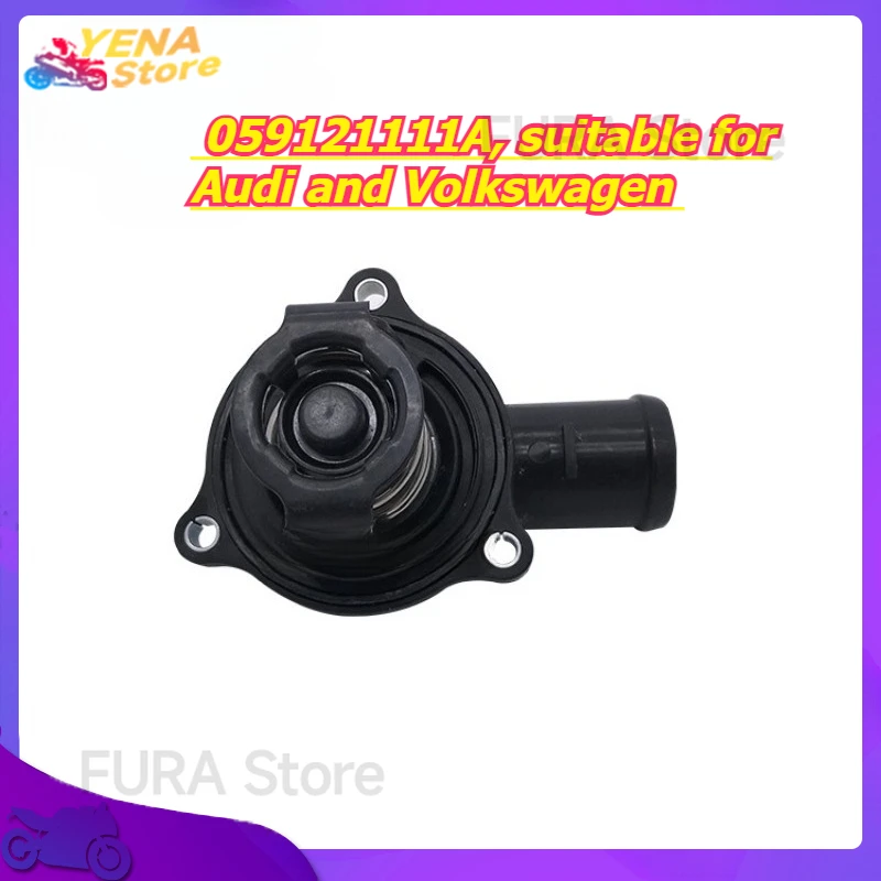 

Engine cooling temperature regulator housing assembly, 059121111A, suitable for Audi and Volkswagen