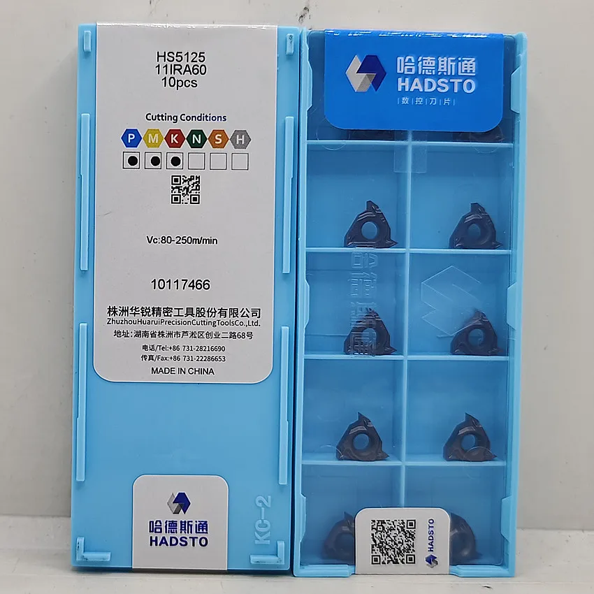 11IRA60 HS5125 11IR A60 HS5125 HADSTO HS5125 11IRA60 CNC lama inserti in metallo duro Inserti filettati utensili per tornitura 10 pz/scatola