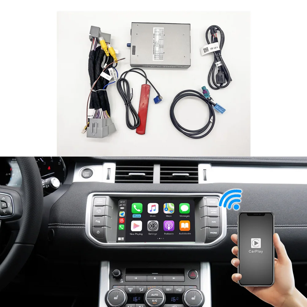 KANOR Drahtlose Carplay Modul Box Auto Video Interface für Land Range Rover Bosch Evoque L494 Vogue L405 Sport L494 Android Auto