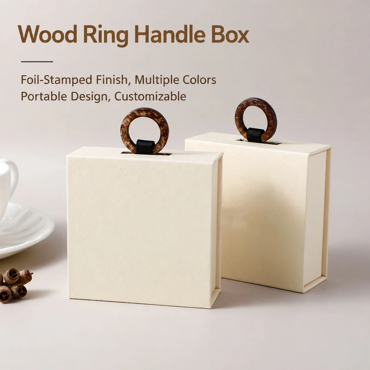 Book Jewelry Box Compact Wooden Ring Handle Box Paper Jewelry Gift Box Multi Color For Rings Anniversary Gifting Accessory
