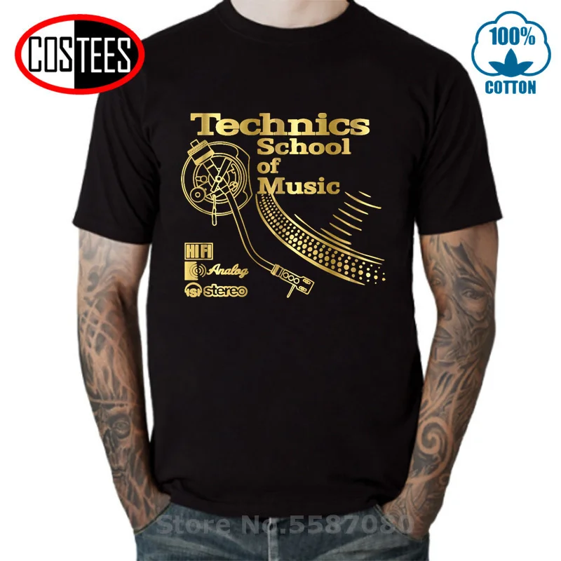 Tatooine Retro Deejay shirt Long Play tshirt Technics School of Music T shirt men Vintage DJ music T-shirt 2020 Hot Fashion Tops