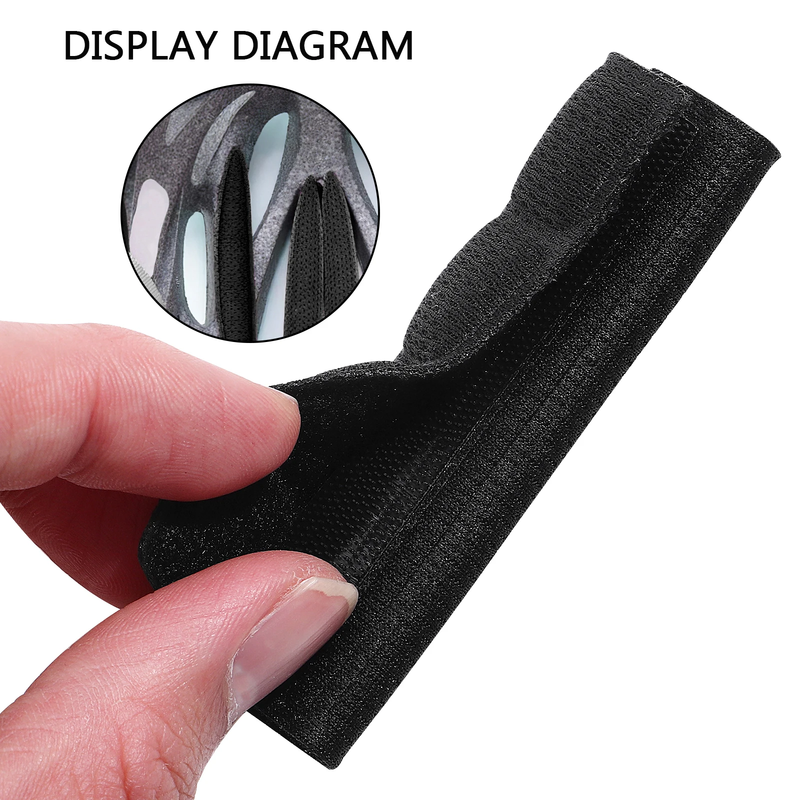 

9 Piece Padding Kit Shock Absorbing Sweat Proof Bike Motorcycle Foams Liner Washable Durable Universal Inner Pads Cycling