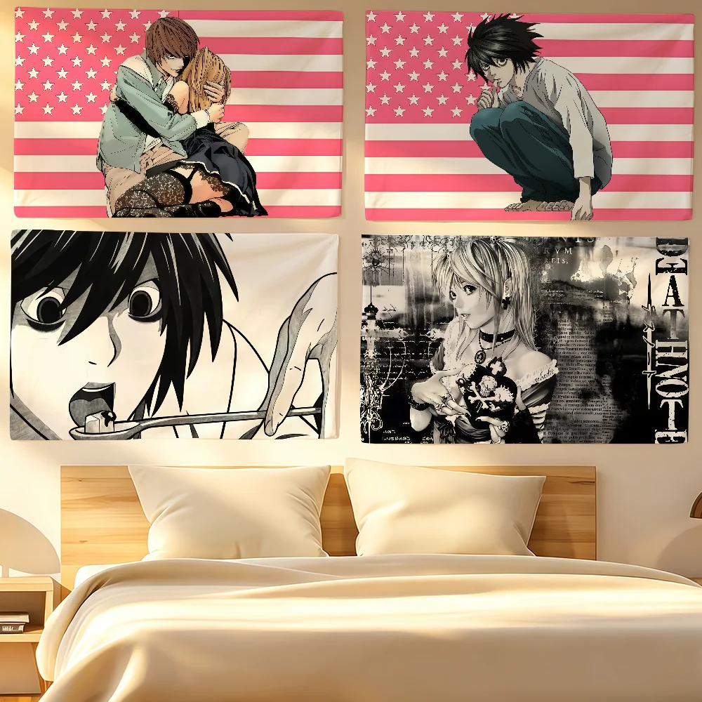 Anime D-Death N-Note flag For Living Room Home Dorm Decor Wall Outdoor Camping Party Banner Gifts