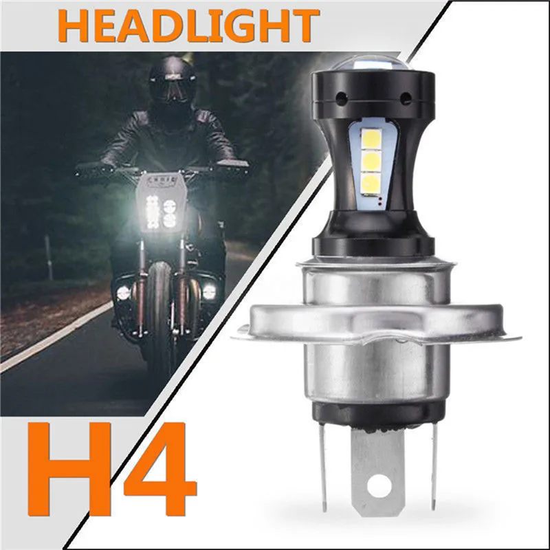 1 pc H4 18W 6500K LED Light Super Bright White Head Car Light Lamp Bulb 67.4 x 47.3mm